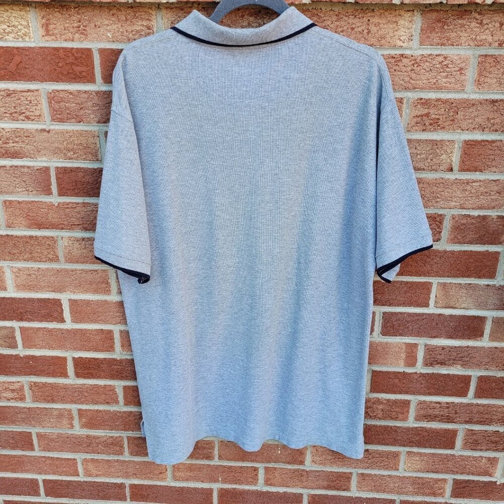 Vintage Big Dogs Polo Shirt Men's Size XL Embroidered Logo Y2K Grey - Picture 2 of 8